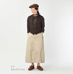2-Ply Chino Chigo Skirt Female Model