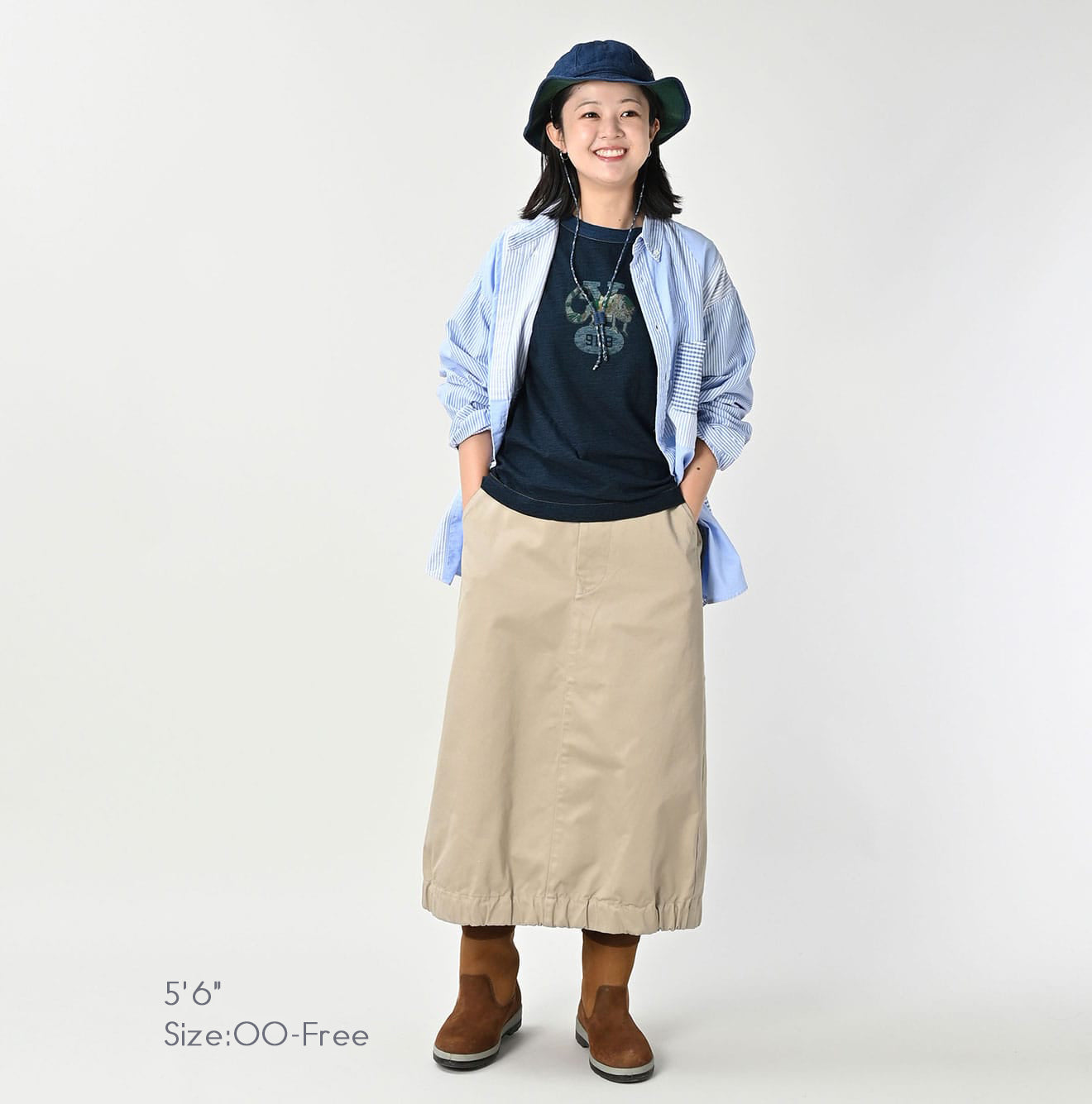 2-Ply Chino Chigo Skirt