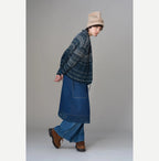 Komugi Denim Lace x Wrap Skirt Distressed