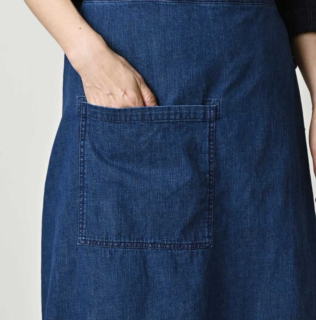 Komugi Denim Lace x Wrap Skirt Distressed