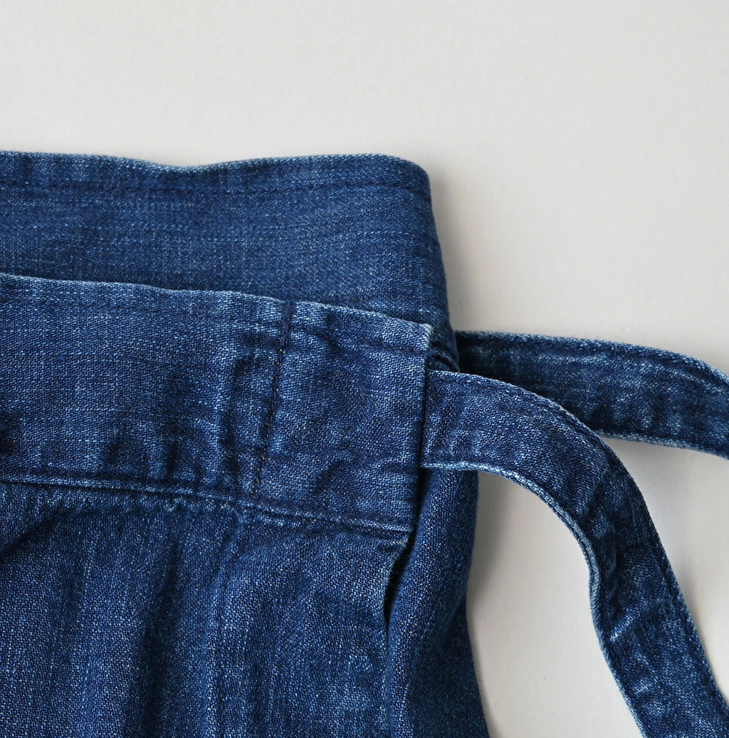 Komugi Denim Lace x Wrap Skirt Distressed