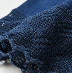Komugi Denim Lace x Wrap Skirt Distressed