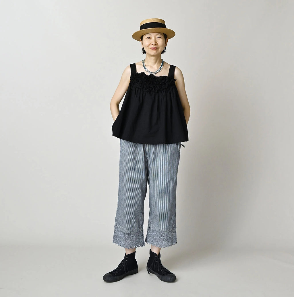 Komugi Denim Lace x Petit Pants Distressed