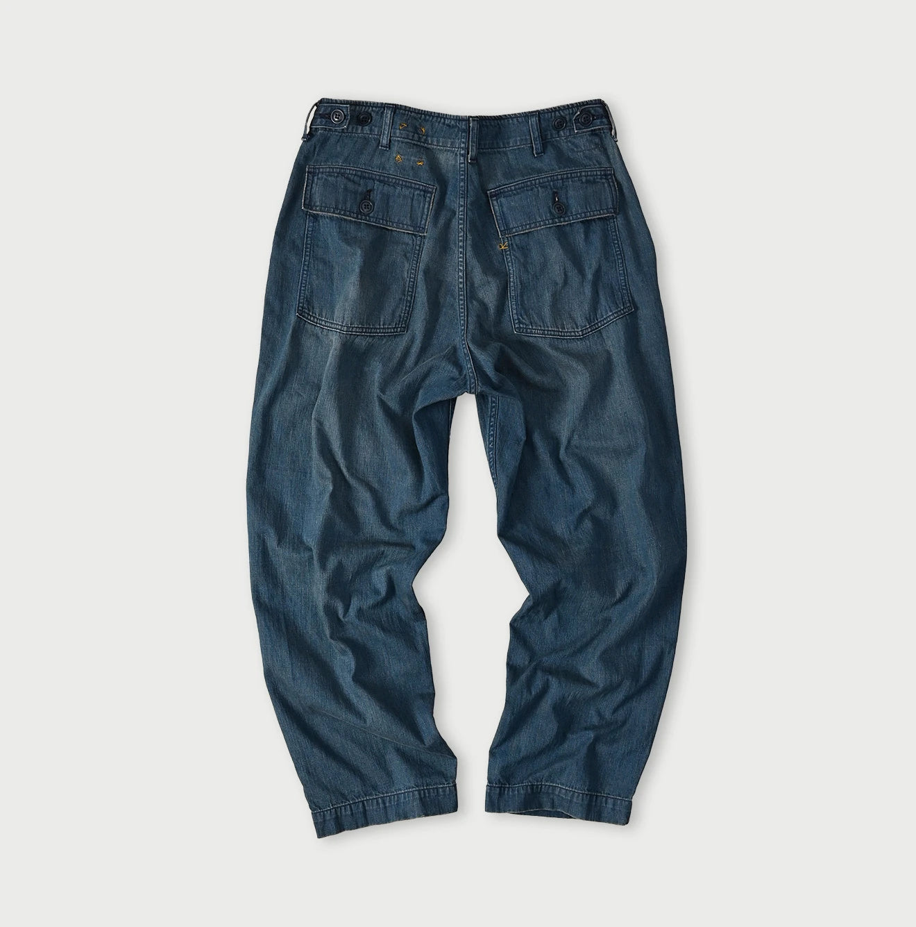 Light Mon Brown Denim 908 Baker Pants Distressed
