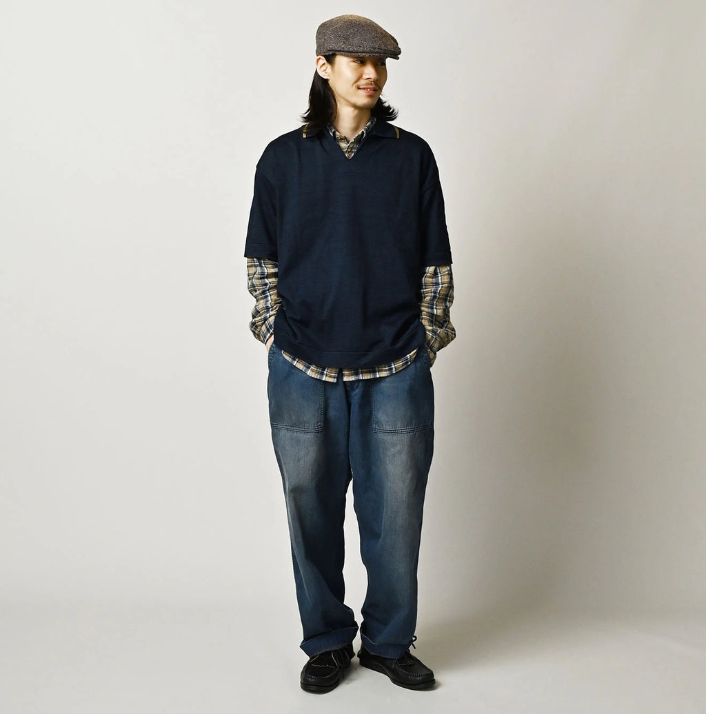 Light Mon Brown Denim 908 Baker Pants Distressed
