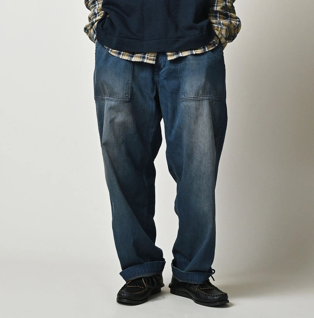 Light Mon Brown Denim 908 Baker Pants Distressed
