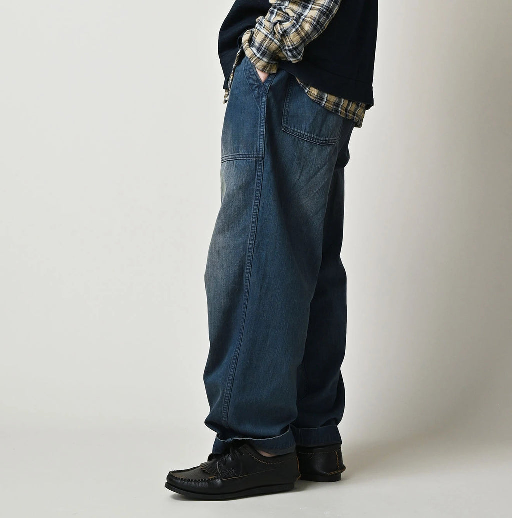 Light Mon Brown Denim 908 Baker Pants Distressed