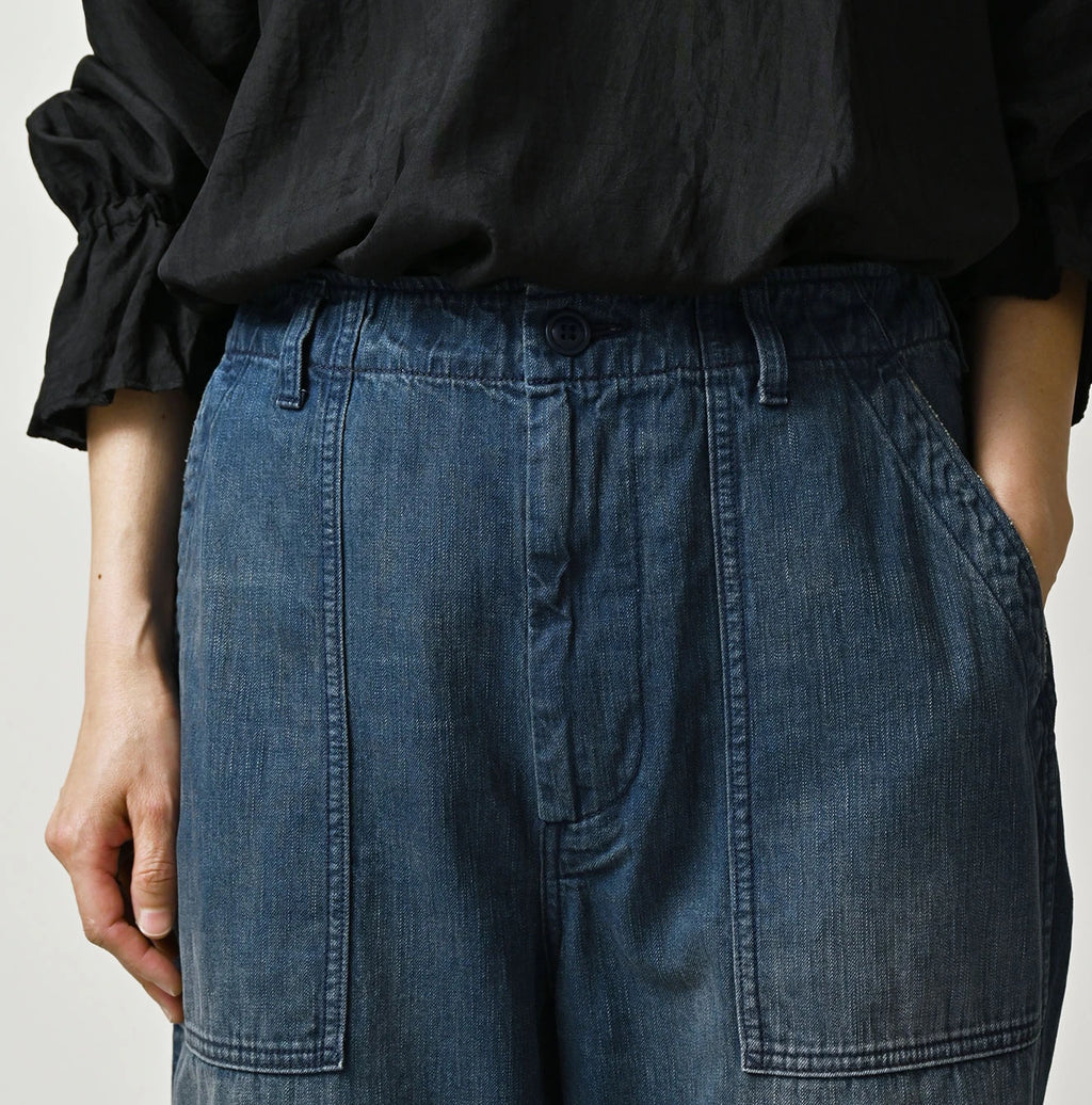 Light Mon Brown Denim 908 Baker Pants Distressed