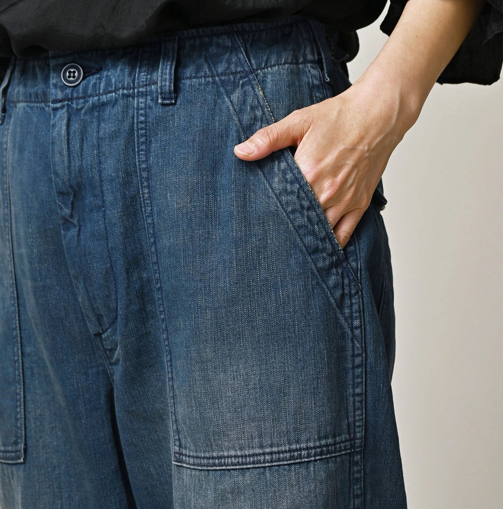 Light Mon Brown Denim 908 Baker Pants Distressed