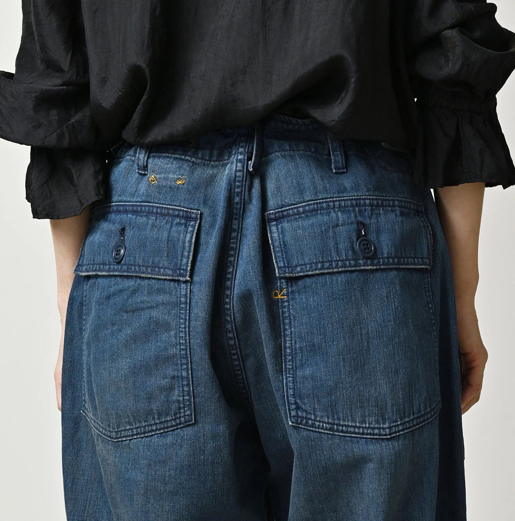 Light Mon Brown Denim 908 Baker Pants Distressed
