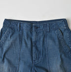 Light Mon Brown Denim 908 Baker Pants Distressed