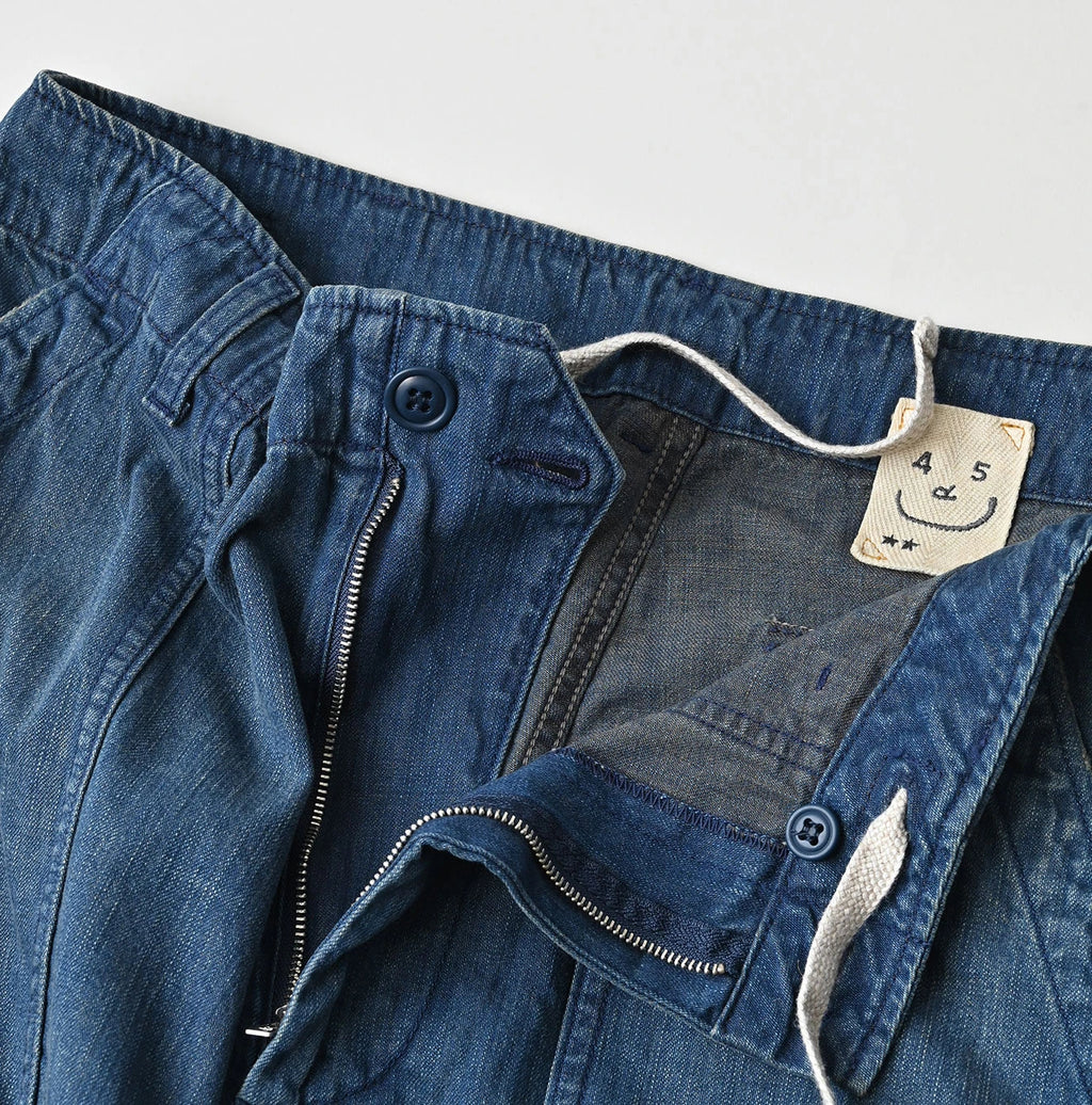 Light Mon Brown Denim 908 Baker Pants Distressed