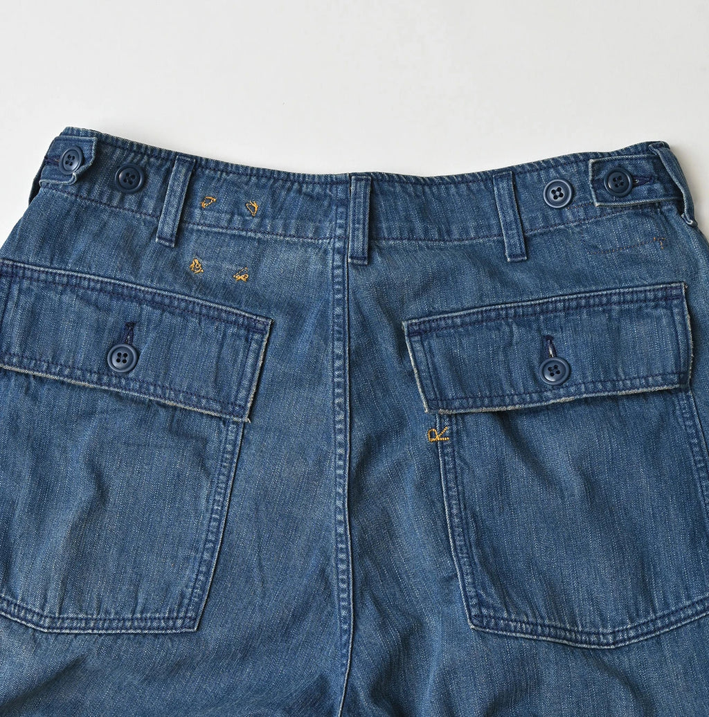 Light Mon Brown Denim 908 Baker Pants Distressed
