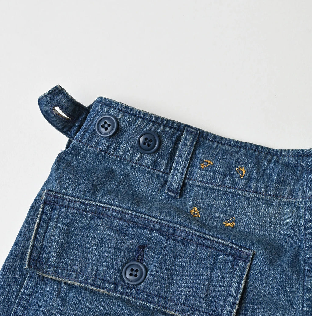 Light Mon Brown Denim 908 Baker Pants Distressed