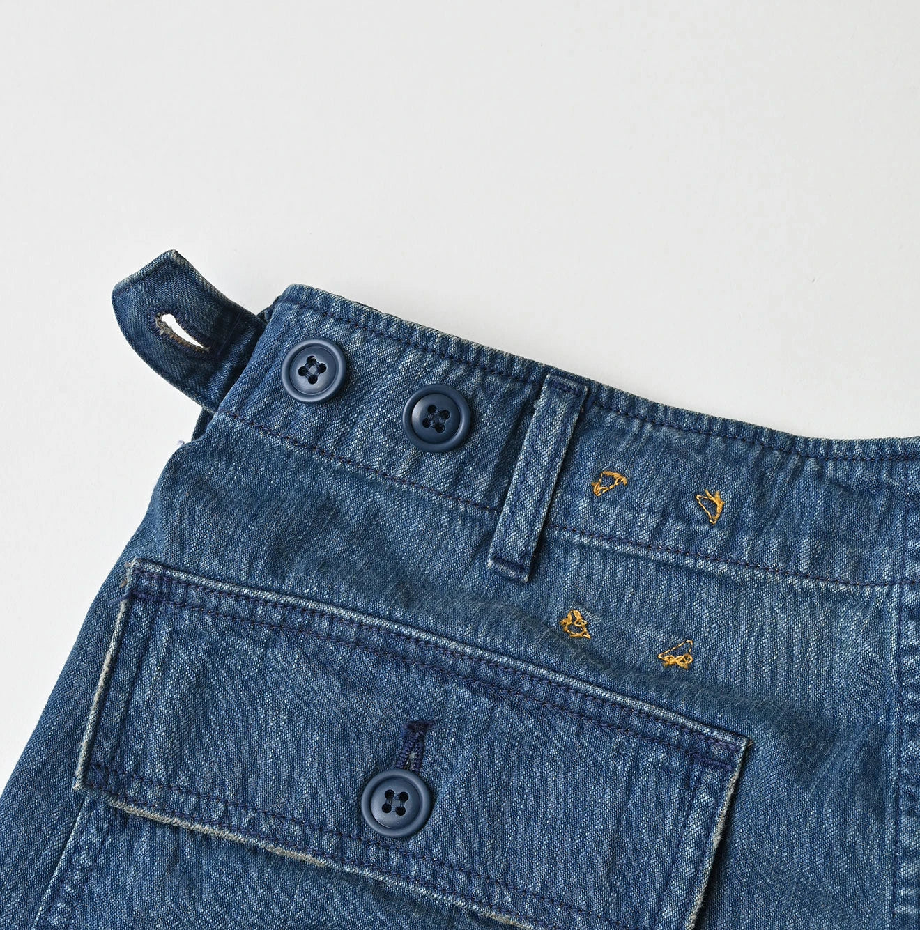 Light Mon Brown Denim 908 Baker Pants Distressed