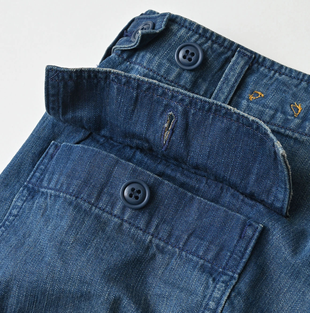 Light Mon Brown Denim 908 Baker Pants Distressed
