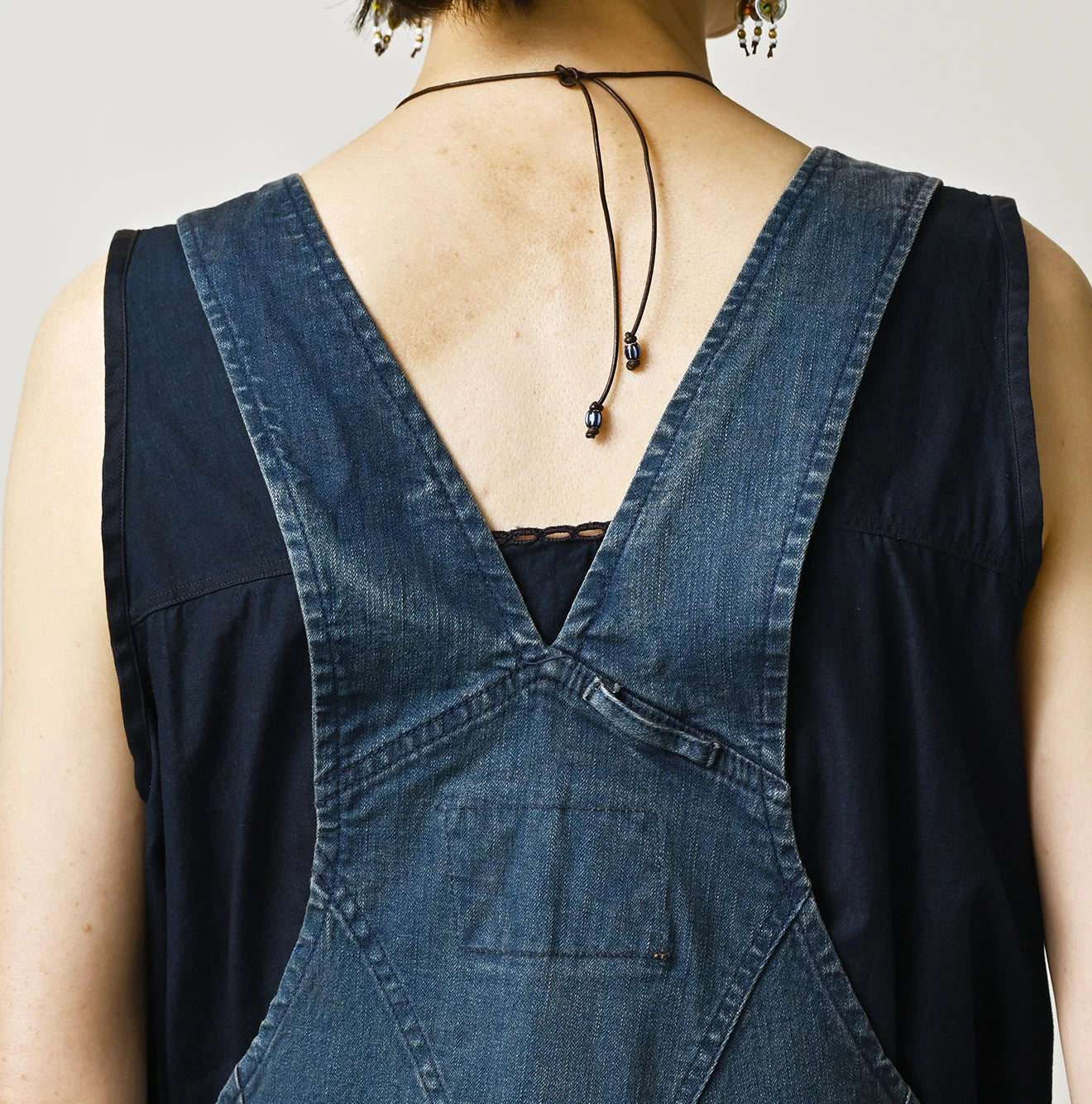 Light Mon Brown Stretch Denim Charlotte Overall Distressed