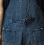 Light Mon Brown Stretch Denim Charlotte Overall Distressed