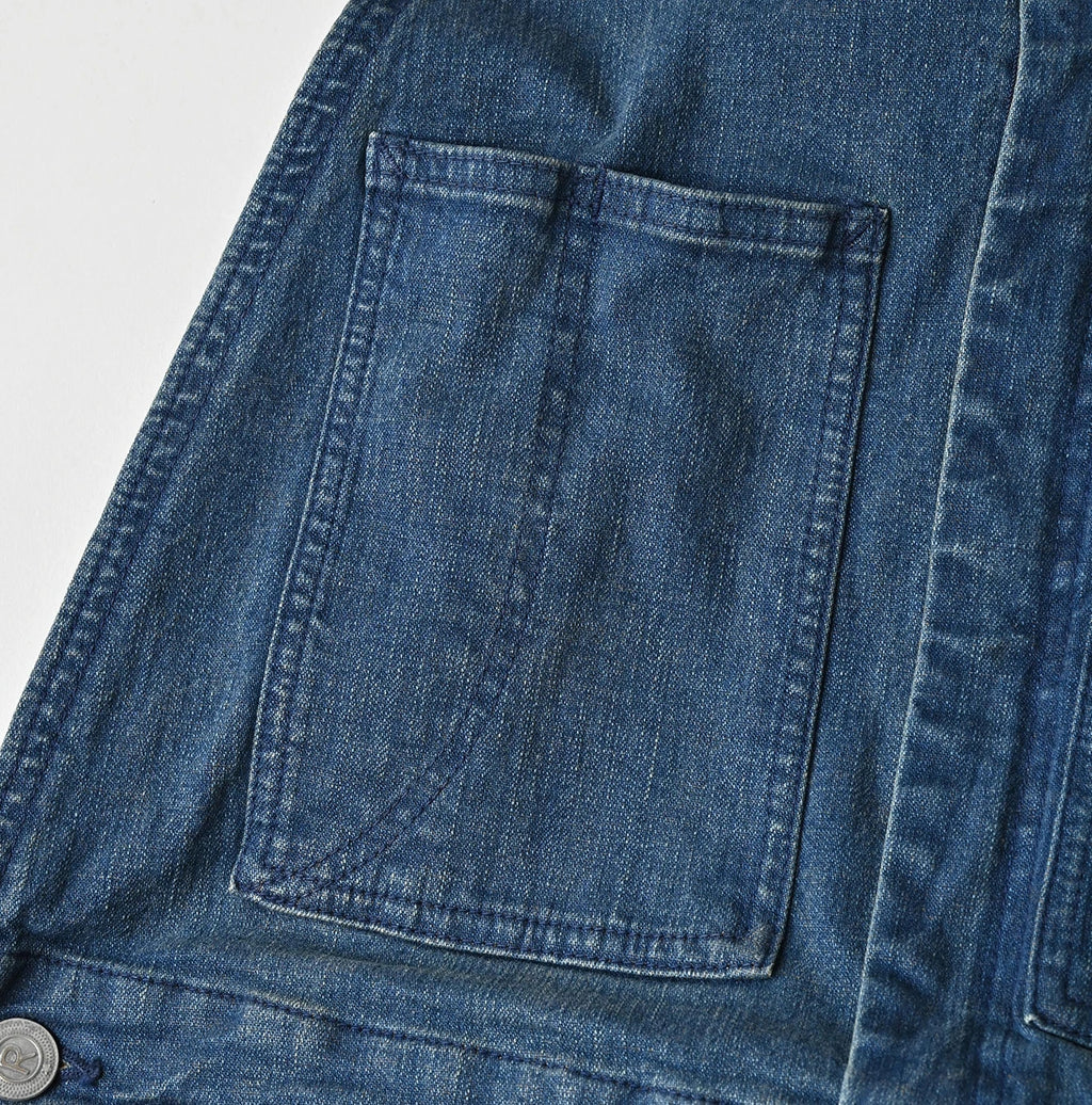 Light Mon Brown Stretch Denim Charlotte Overall Distressed