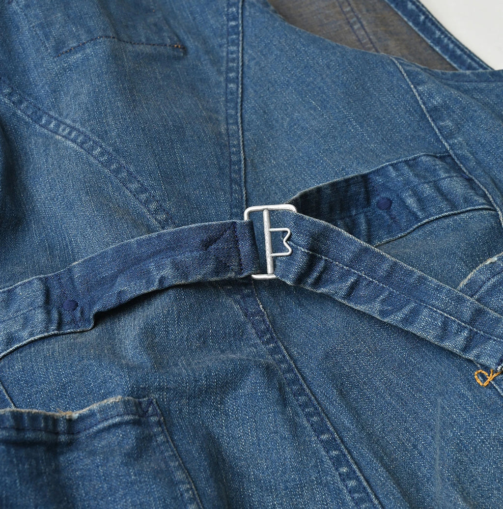 Light Mon Brown Stretch Denim Charlotte Overall Distressed