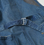 Light Mon Brown Stretch Denim Charlotte Overall Distressed