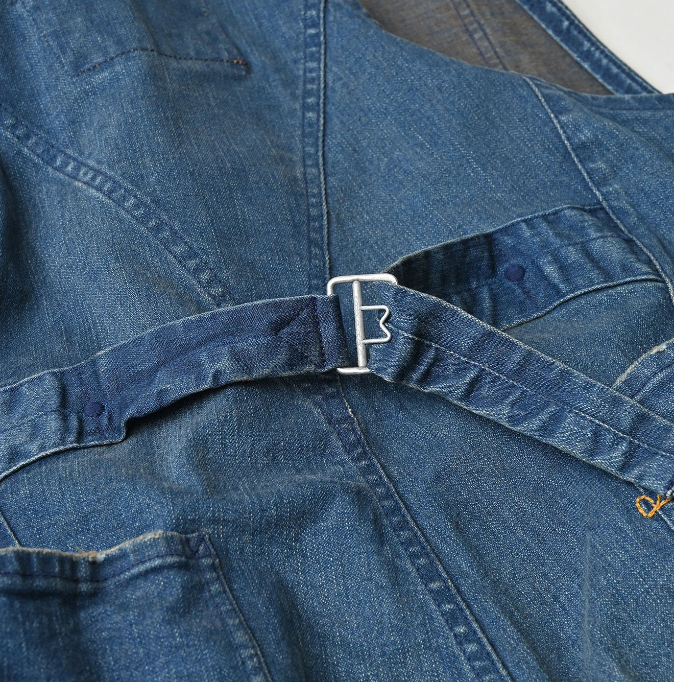 Light Mon Brown Stretch Denim Charlotte Overall Distressed