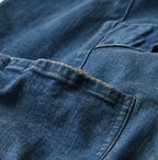 Light Mon Brown Stretch Denim Charlotte Overall Distressed