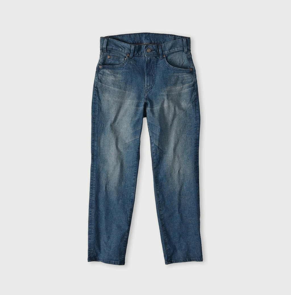 Light Mon-Brown Stretch Denim Sabrina 5 Distressed