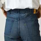 Light Mon-Brown Stretch Denim Sabrina 5 Distressed