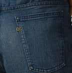 Light Mon-Brown Stretch Denim Sabrina 5 Distressed
