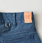 Light Mon-Brown Stretch Denim Sabrina 5 Distressed