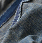 Light Mon-Brown Stretch Denim Sabrina 5 Distressed
