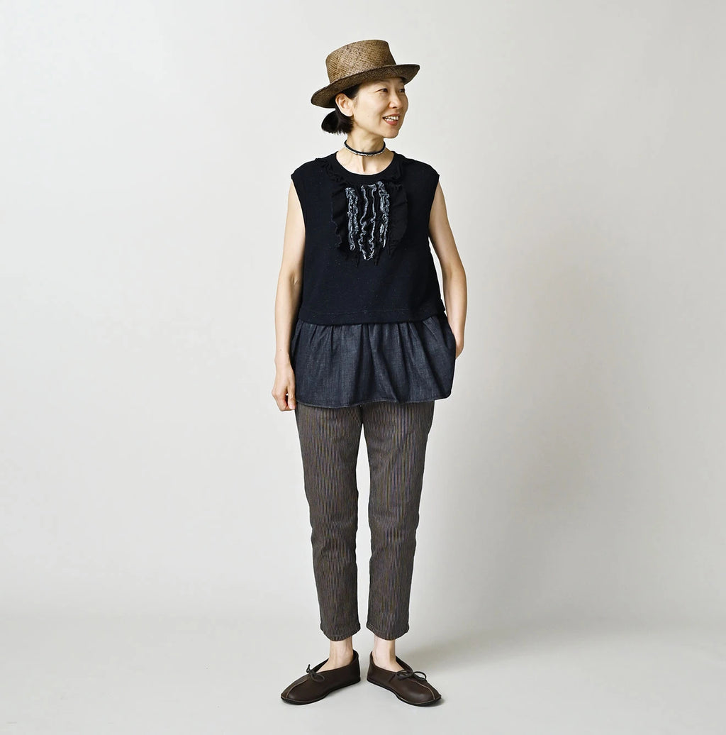 Light Mon Brown Stretch Denim Sabrina 5 Nou