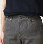 Light Mon Brown Stretch Denim Sabrina 5 Nou