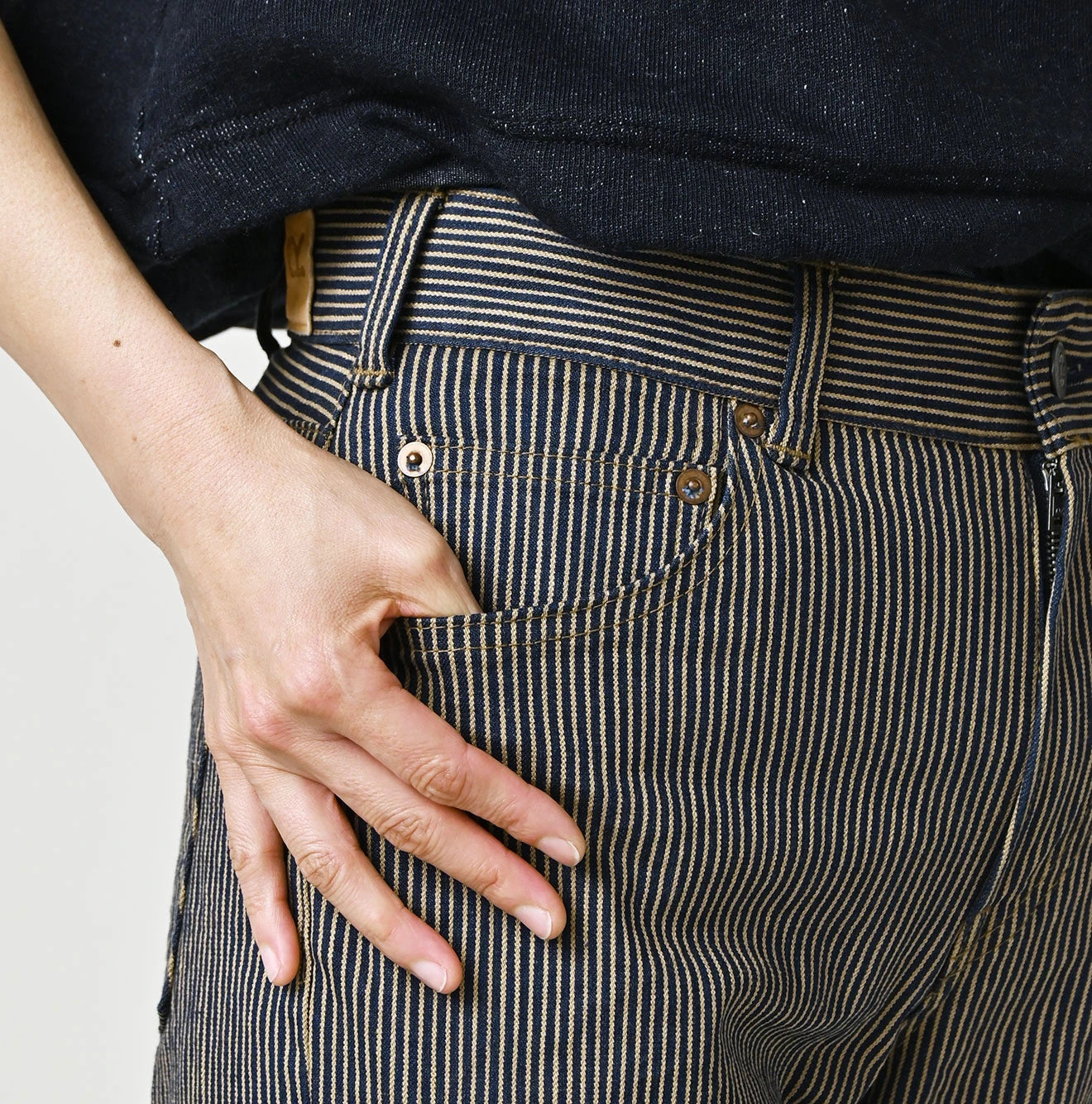 Light Mon Brown Stretch Denim Sabrina 5 Nou