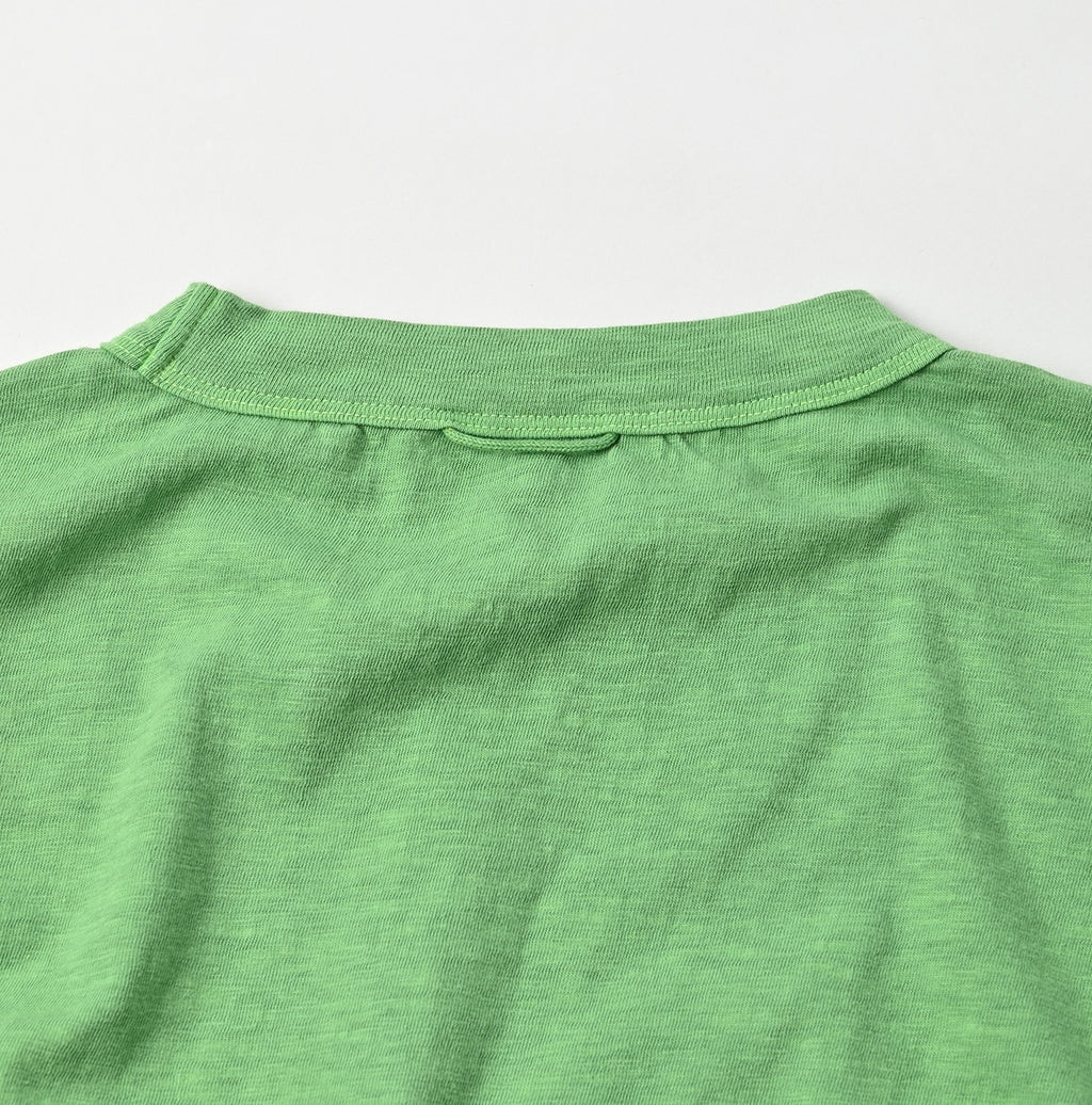 Plant Dyed Tenjiku 908 Ocean T-shirt Detail