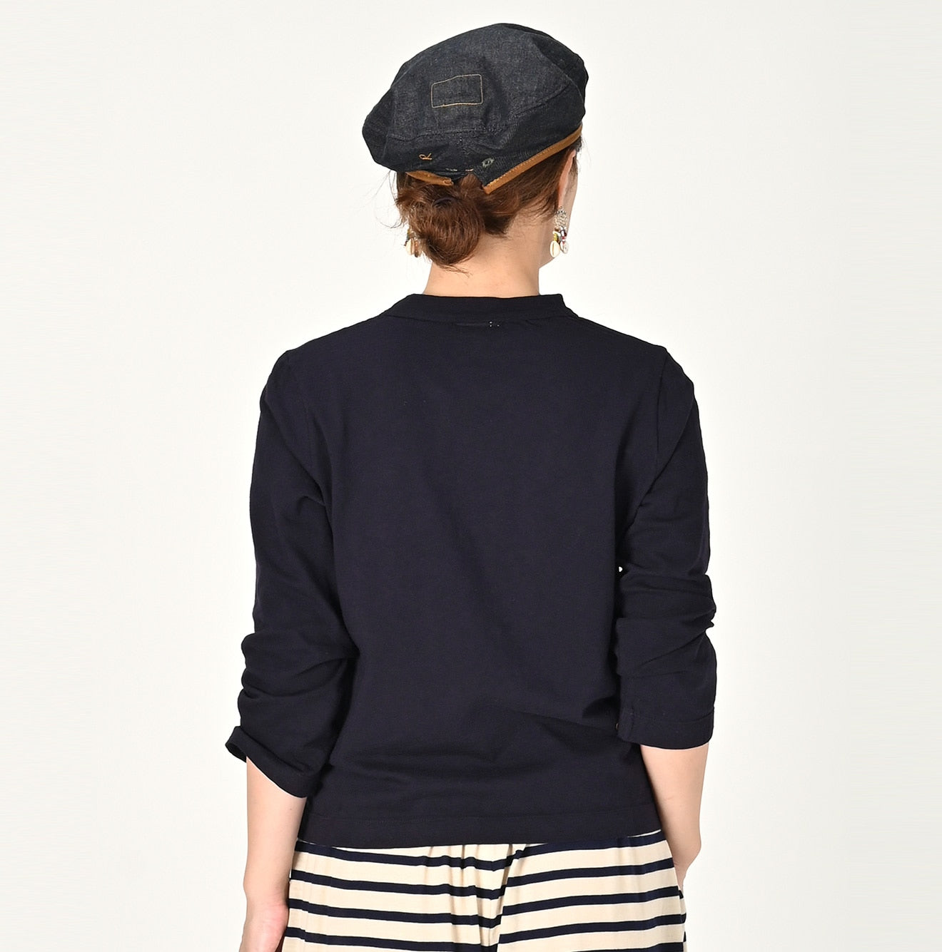 Tenjiku Square T-shirt Female Model