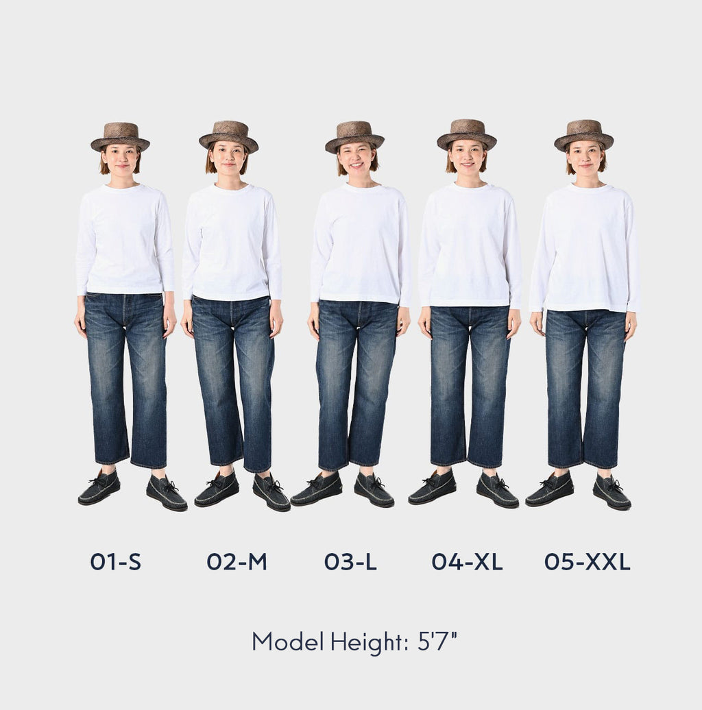 Indigo Tenjiku Square T-shirt Nou Size Chart
