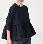 Indigo Tenjiku Frill T-shirt Nou Detail