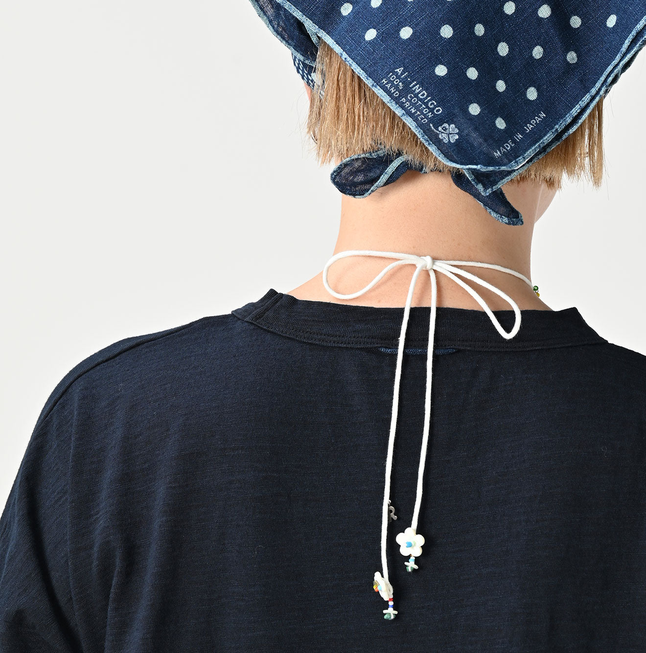 Indigo Tenjiku Frill T-shirt Nou Detail