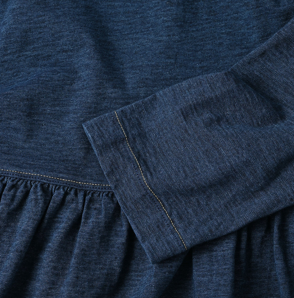 Indigo Tenjiku Frill T-shirt Nou Detail
