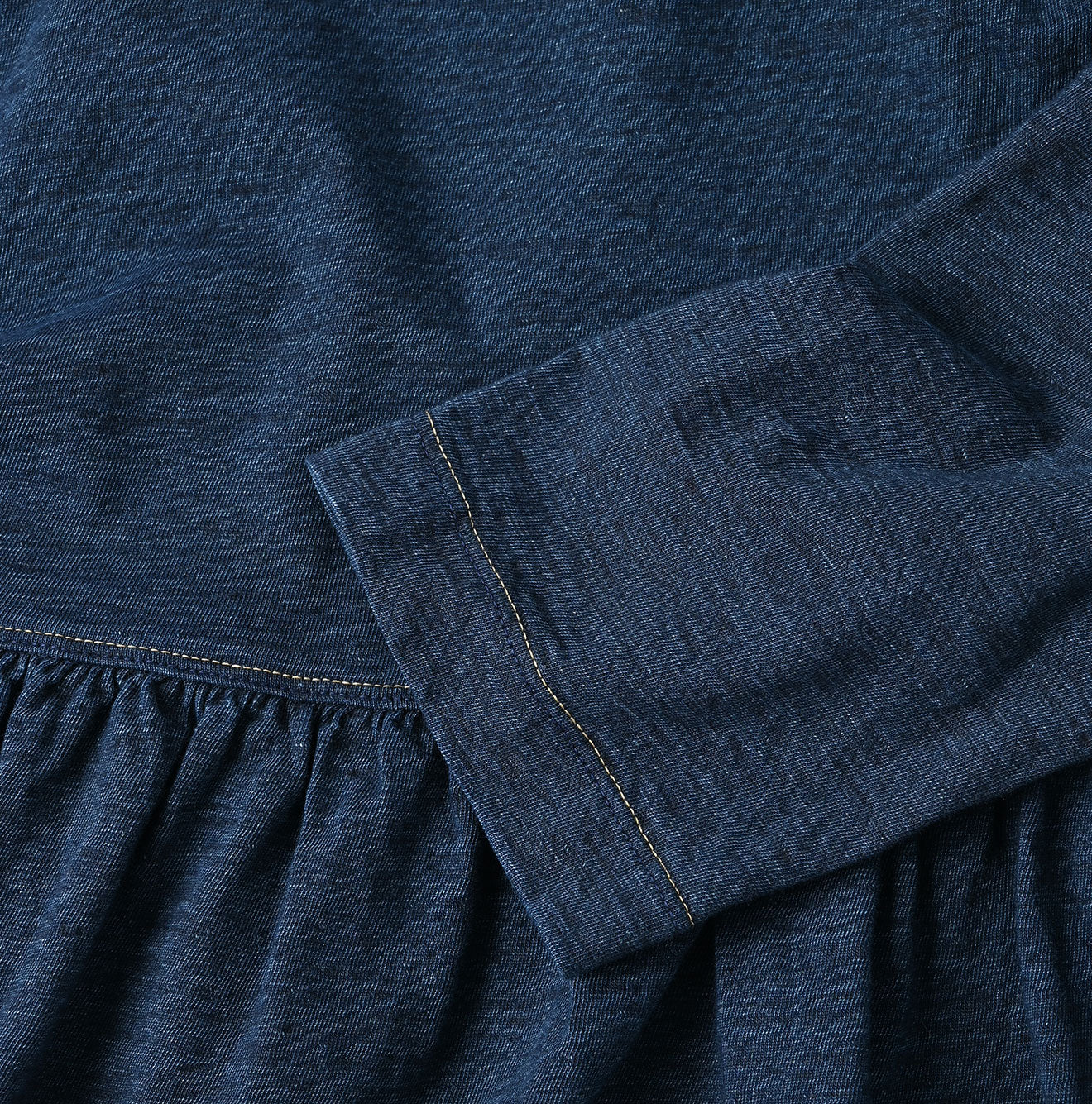 Indigo Tenjiku Frill T-shirt Nou Detail