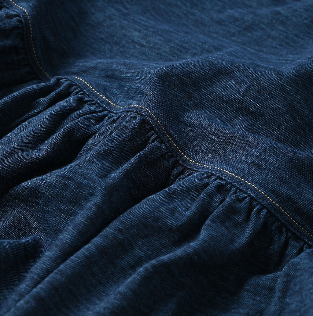 Indigo Tenjiku Frill T-shirt Nou Detail