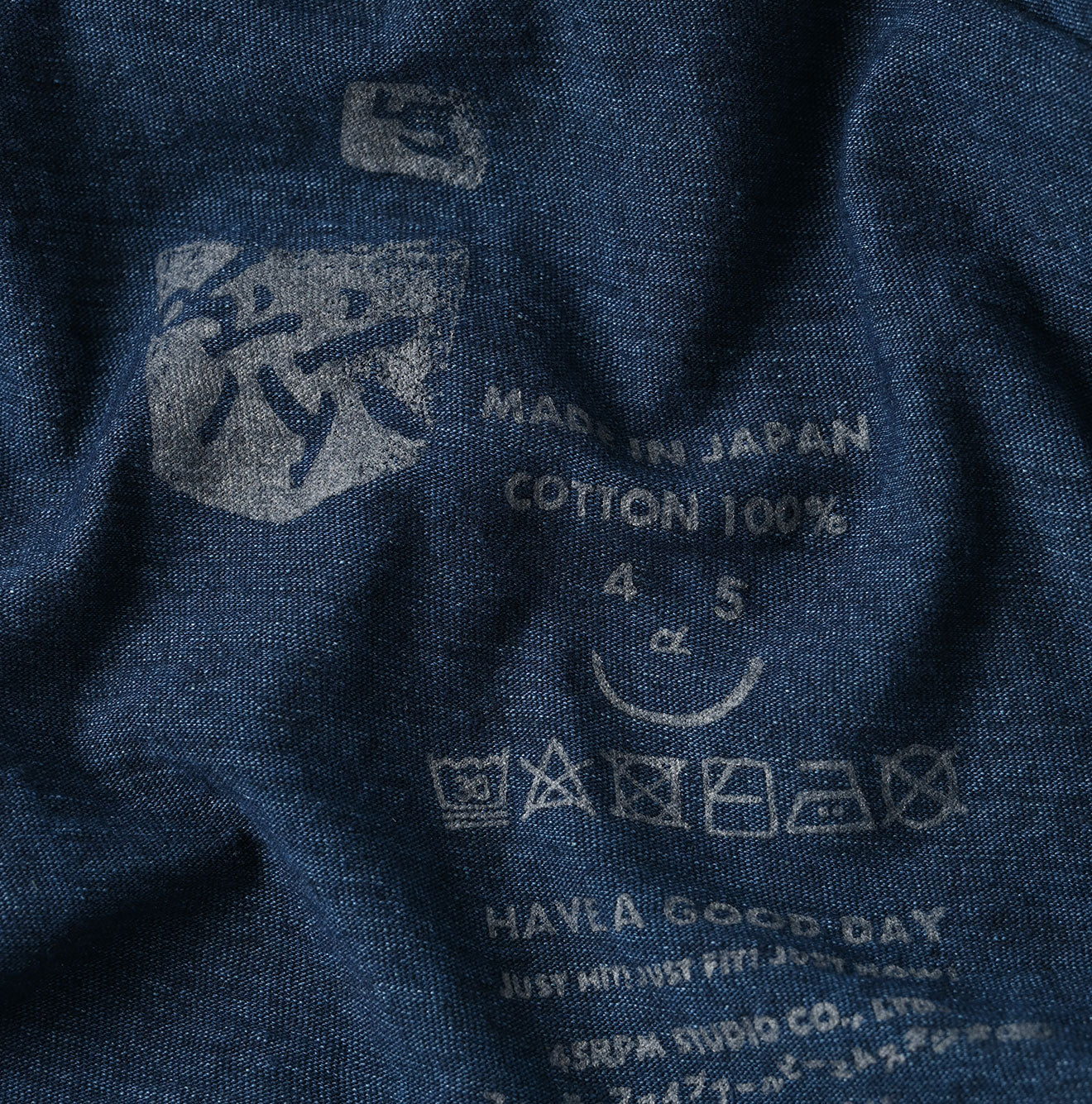 Indigo Tenjiku Frill T-shirt Nou Detail