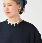 Indigo Tenjiku Frill T-shirt Nou Detail