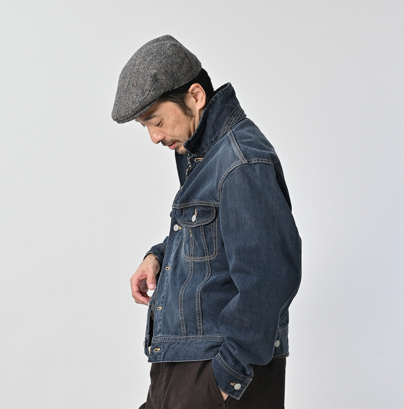 Tweed Denim 908 Hikohime Jacket Zyu Male Model