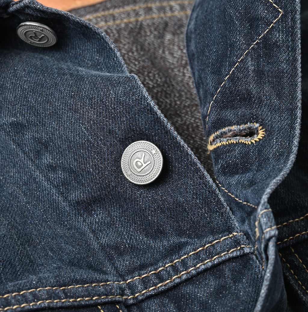 Tweed Denim 908 Hikohime Jacket Zyu Detail