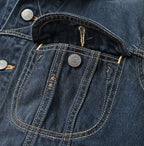 Tweed Denim 908 Hikohime Jacket Zyu Detail