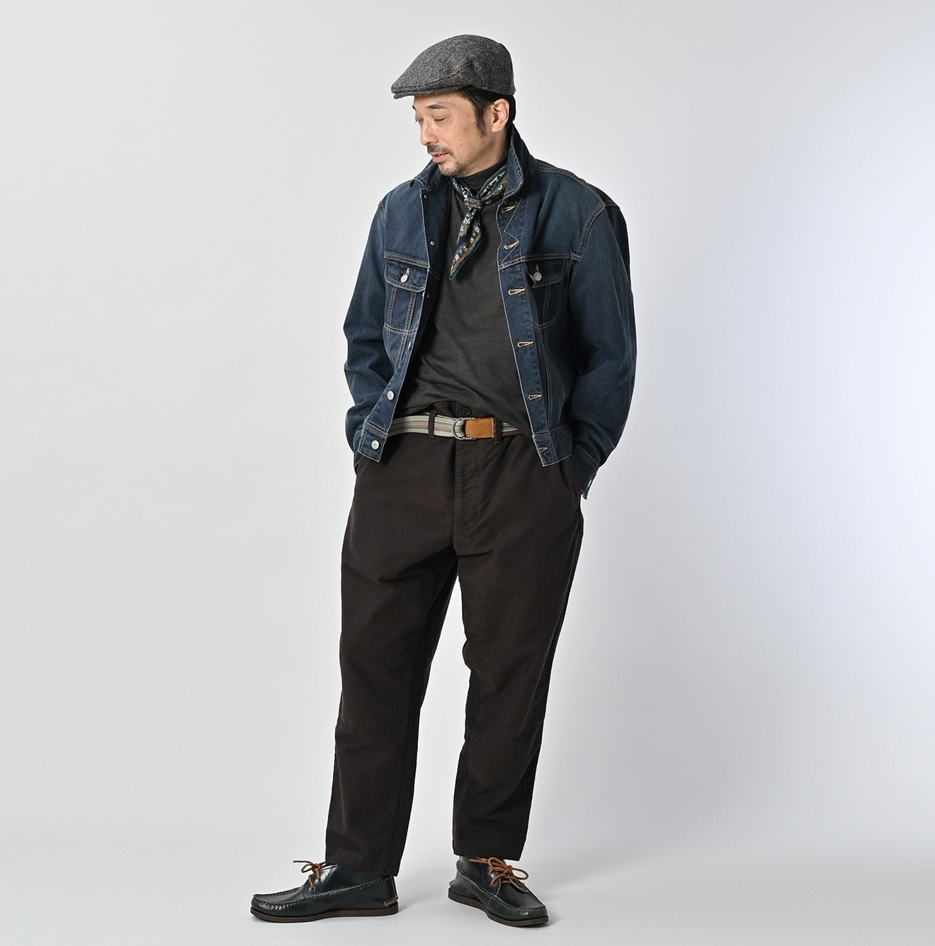 Tweed Denim 908 Hikohime Jacket Zyu Male Model