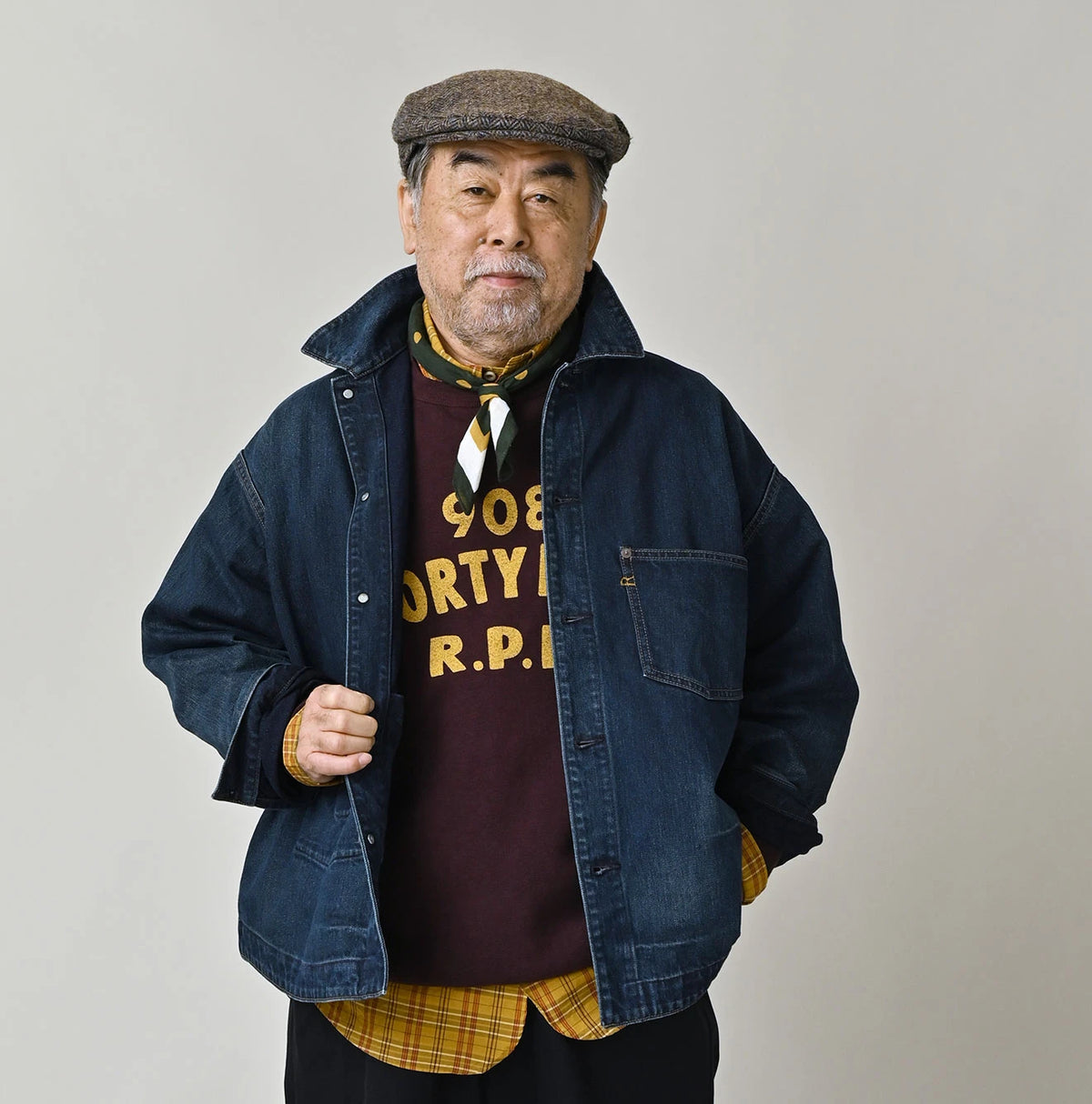 Rye Mugi Denim 908 Nando Nando Ocean Blouson Distressed